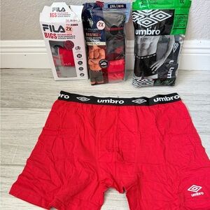 Men's Boxer Briefs Underwear 3 Pack Bundle 2X